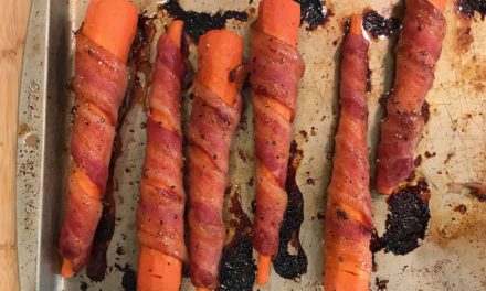 Maple Bacon Wrapped Carrots